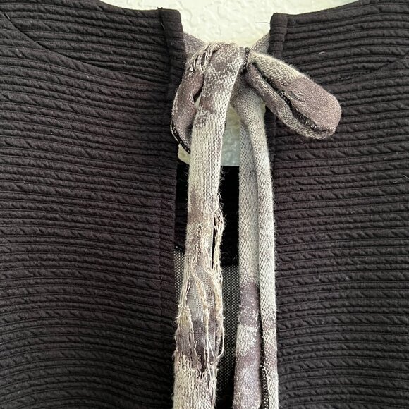 Tie Dye Gauze Distressed black/gray Oversized Lagenlook Boxy One Size (READ) - Picture 5 of 10